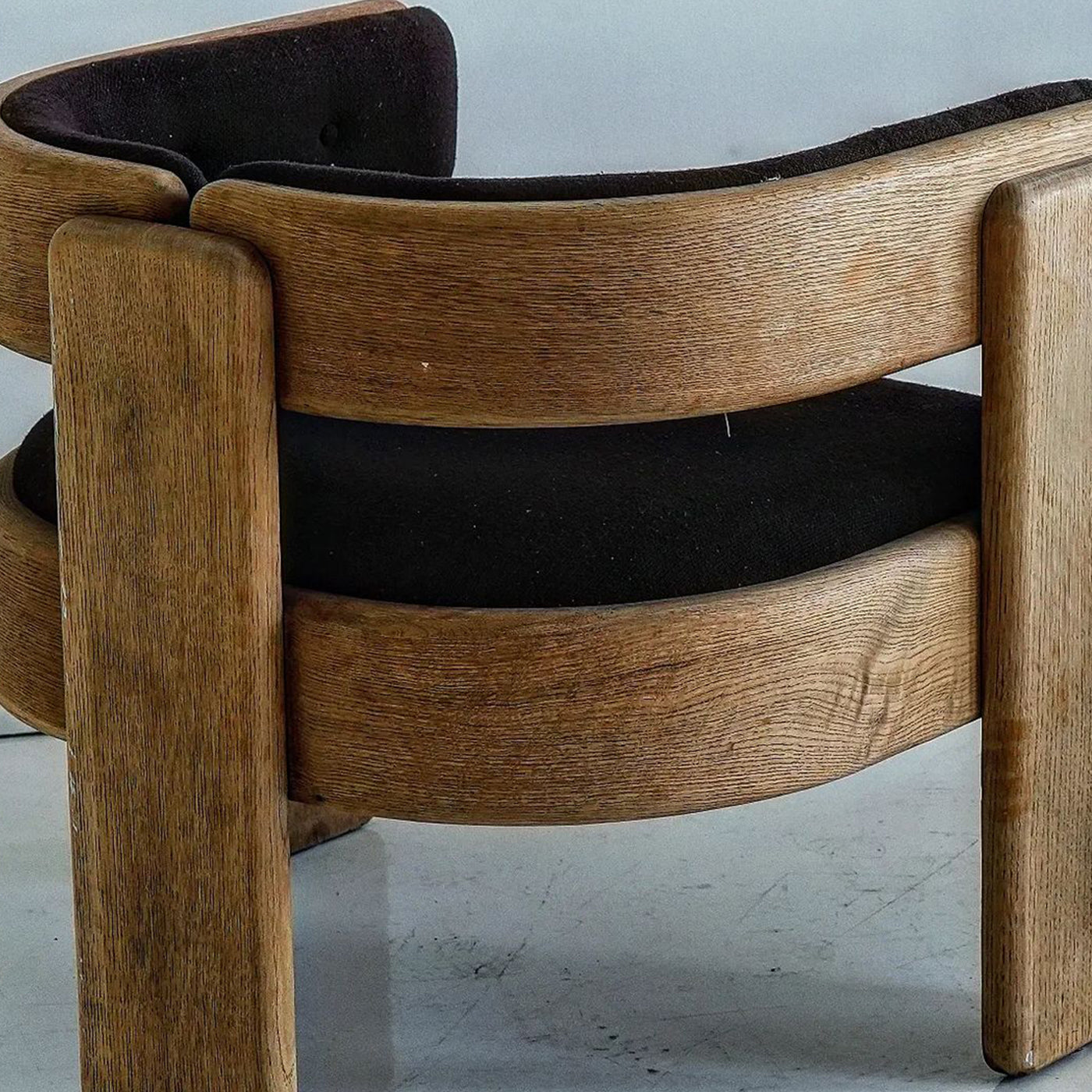 Jens Risom Rounded Wood Chairs (Pair)